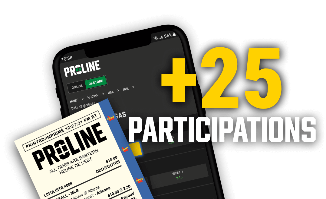 Proline ticket and app - +25 Participations